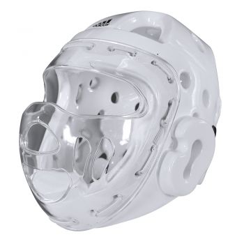 Karate Taekwondo Face Shield Clear Face Mask Cage for Martial Arts Head gear-NEW 